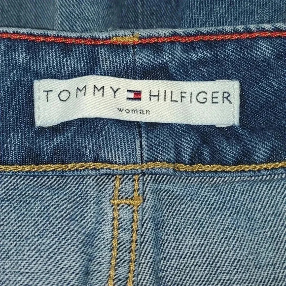 TOMMY HILFIGER JEAN SHORTS WOMENS PLUS SIZE 20 MID RISE 7" - Picture 9 of 11